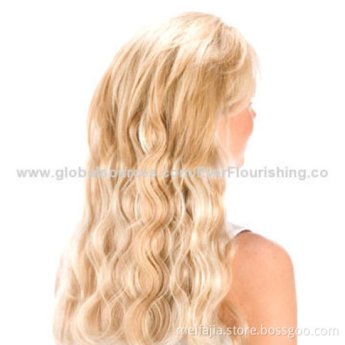 French curl human hair weaves double drawn accepted